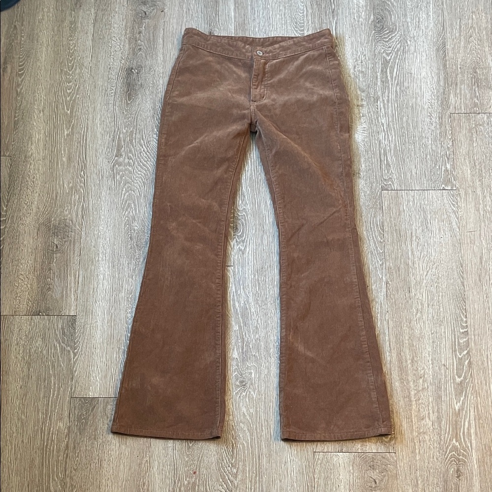 Brandy Melville Brown Corduroy Flare Jeans